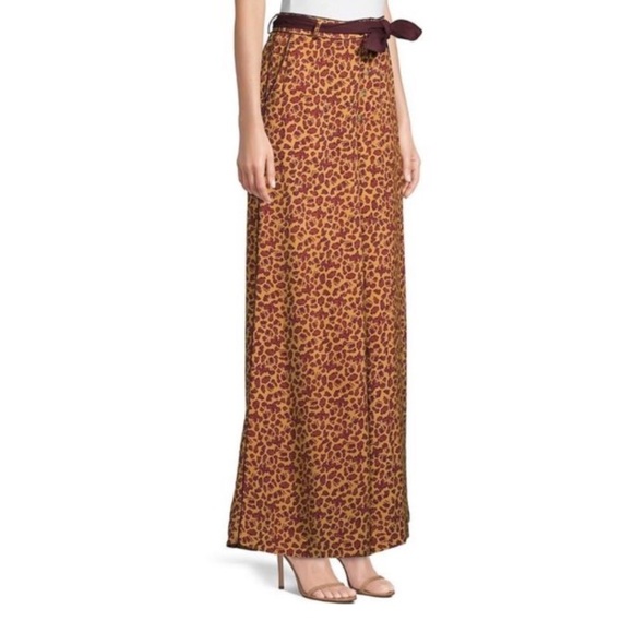 Free People Brown Bennie Leopard Palazzo Pants - Picture 6 of 14